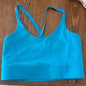 Women's Blue sports bra 1st Phorm